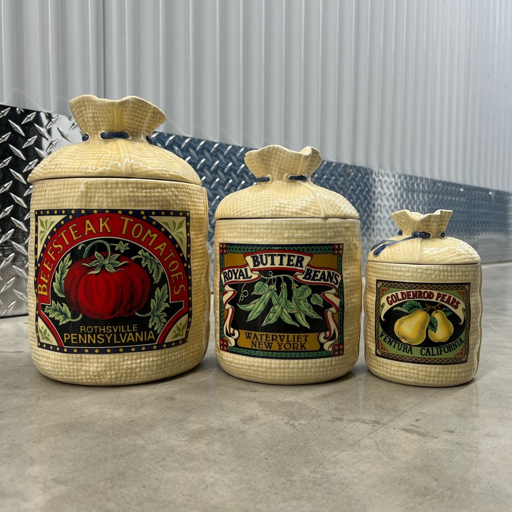Vintage Design Ceramic Canister Set – 1988